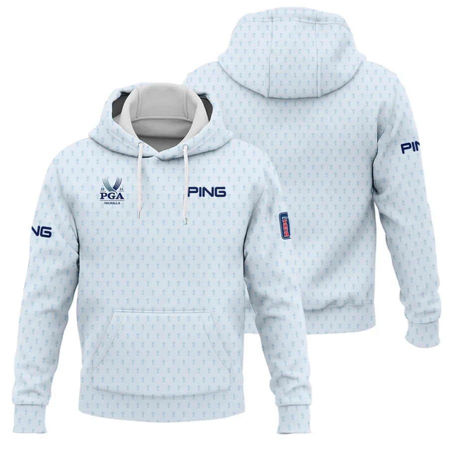 Golf Pattern Cup White Mix Light Blue 2024 PGA Championship Valhalla Ping Hoodie Shirt Style Classic Hoodie Shirt