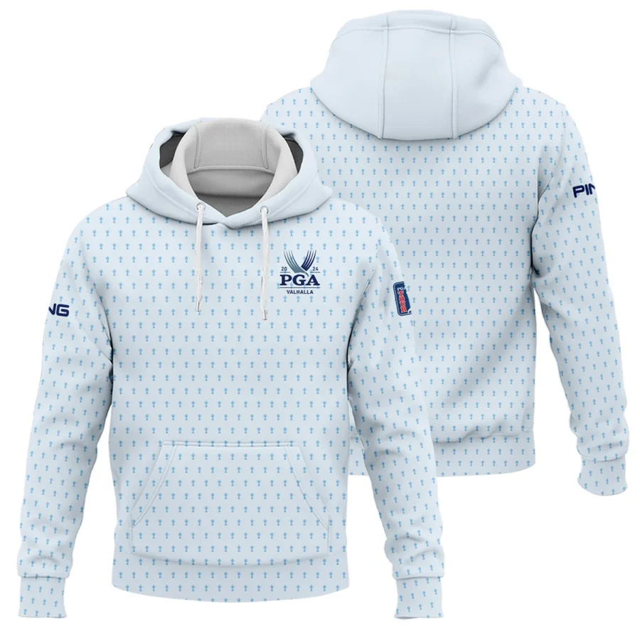 Golf Pattern Light Blue Cup 2024 PGA Championship Valhalla Ping Hoodie Shirt Style Classic Hoodie Shirt