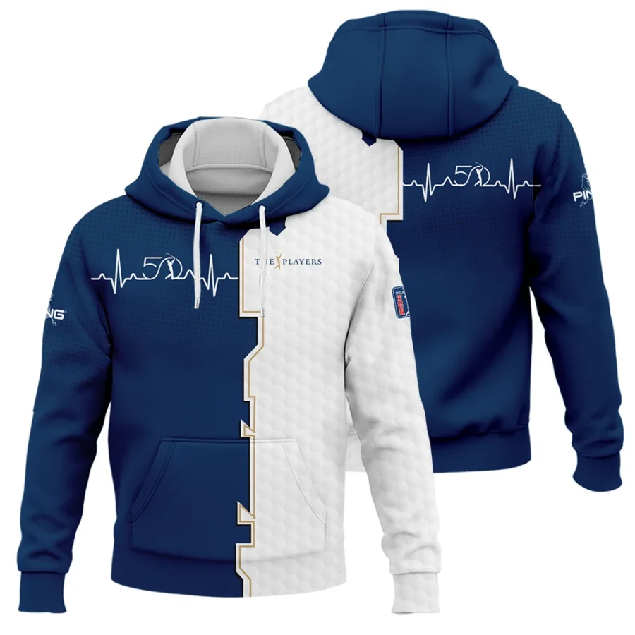 Golf Heart Beat Navy Blue THE PLAYERS Championship Ping Hoodie Shirt Style Classic Hoodie Shirt