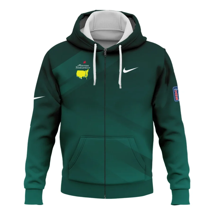 Masters Tournament Dark Green Gradient Golf Sport Nike Zipper Hoodie Shirt Style Classic Zipper Hoodie Shirt