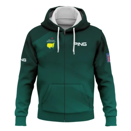 Masters Tournament Dark Green Gradient Golf Sport Ping Zipper Hoodie Shirt Style Classic Zipper Hoodie Shirt