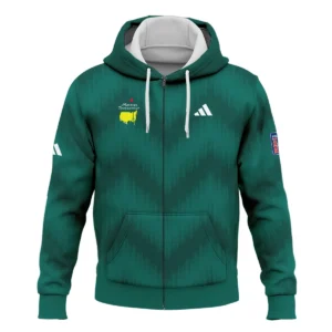 Golf Sport Green Gradient Stripes Pattern Adidas Masters Tournament Quarter-Zip Jacket Style Classic Quarter-Zip Jacket