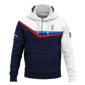 124th U.S. Open Pinehurst Golf Blue Red Line White Pattern Callaway Hoodie Shirt Style Classic Hoodie Shirt