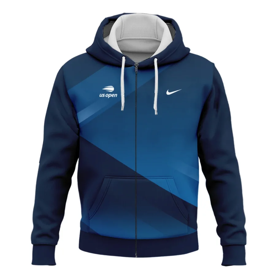 US Open Tennis Champions Dark Blue Background Nike Zipper Hoodie Shirt Style Classic Zipper Hoodie Shirt