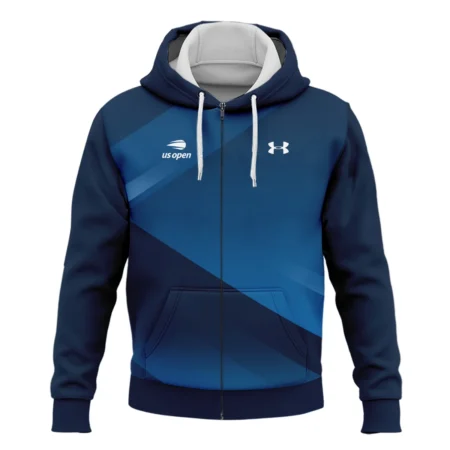 US Open Tennis Champions Dark Blue Background Under Armour Zipper Hoodie Shirt Style Classic Zipper Hoodie Shirt