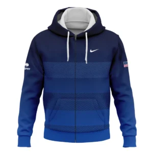 Straight Line Dark Blue Background US Open Tennis Champions Nike Hoodie Shirt Style Classic Hoodie Shirt