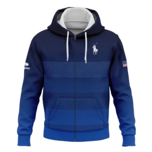 Straight Line Dark Blue Background US Open Tennis Champions Ralph Lauren Quarter-Zip Jacket Style Classic Quarter-Zip Jacket