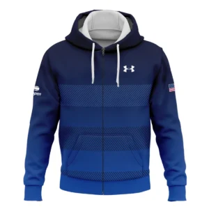 Straight Line Dark Blue Background US Open Tennis Champions Under Armour Quarter-Zip Jacket Style Classic Quarter-Zip Jacket