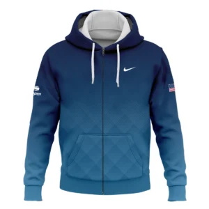 Nike Blue Abstract Background US Open Tennis Champions Quarter-Zip Jacket Style Classic Quarter-Zip Jacket