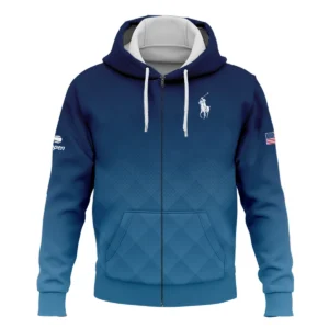 Ralph Lauren Blue Abstract Background US Open Tennis Champions Quarter-Zip Jacket Style Classic Quarter-Zip Jacket