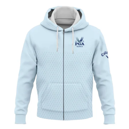 PGA Trophy Pattern Light Blue 2024 PGA Championship Valhalla Callaway Zipper Hoodie Shirt Style Classic Zipper Hoodie Shirt