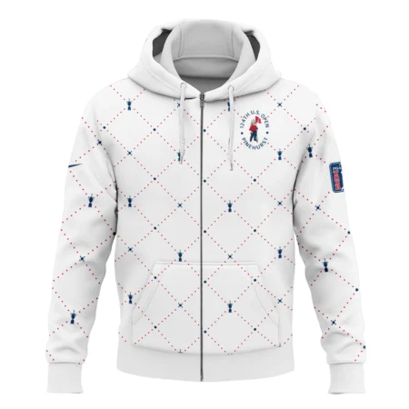 Argyle Pattern With Cup 124th U.S. Open Pinehurst Nike Zipper Hoodie Shirt Style Classic Zipper Hoodie Shirt