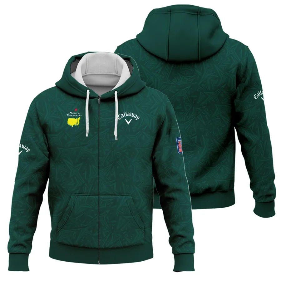 Stars Dark Green Abstract Sport Masters Tournament Callaway Zipper Hoodie Shirt Style Classic Zipper Hoodie Shirt