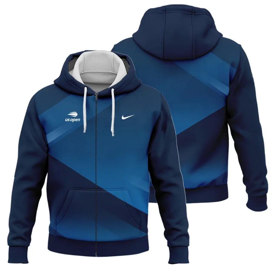 US Open Tennis Champions Dark Blue Background Nike Zipper Hoodie Shirt Style Classic Zipper Hoodie Shirt