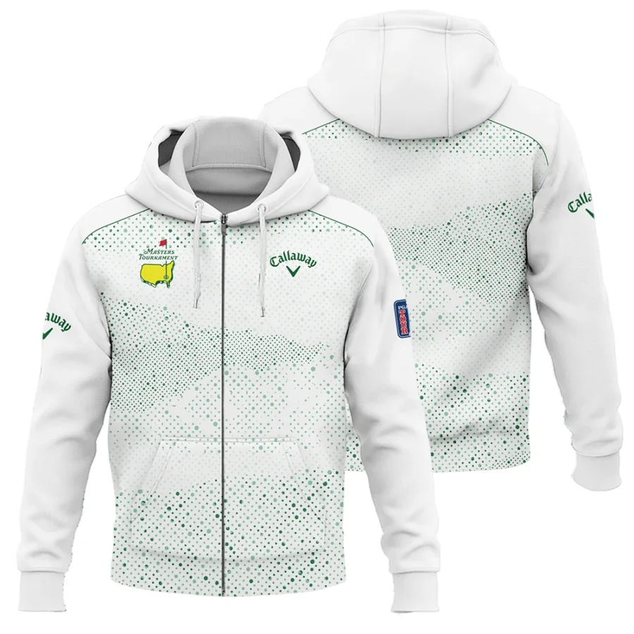 Golf Stye Classic White Mix Green Masters Tournament Callaway Zipper Hoodie Shirt Style Classic Zipper Hoodie Shirt