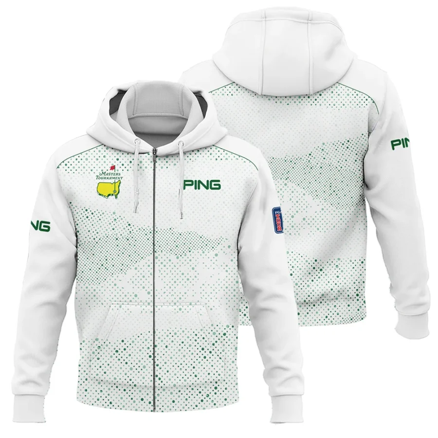 Golf Stye Classic White Mix Green Masters Tournament Ping Zipper Hoodie Shirt Style Classic Zipper Hoodie Shirt