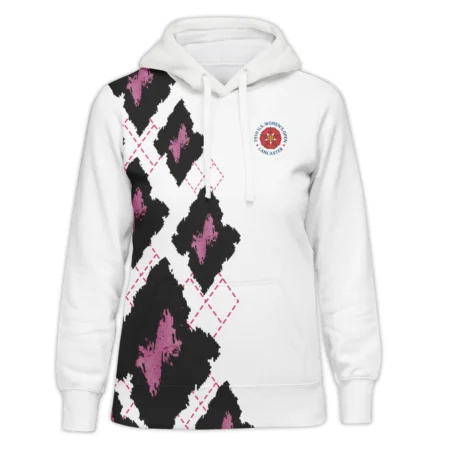 Clasic Style Golf Pattern 79th U.S. Women’s Open Lancaster Quarter-Zip Women Pink Color All Over Print Quarter-Zip For Woman