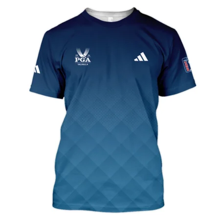 2024 PGA Championship Valhalla Adidas Blue Gradient Abstract Stripes  Unisex T-Shirt Style Classic T-Shirt