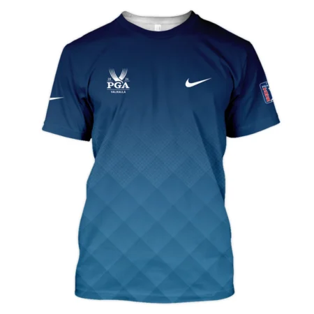 2024 PGA Championship Valhalla Nike Blue Gradient Abstract Stripes  Polo Shirt Style Classic Polo Shirt For Men
