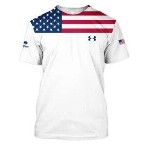 US Open Tennis Champions Under Armour USA Flag White Quarter-Zip Jacket Style Classic Quarter-Zip Jacket