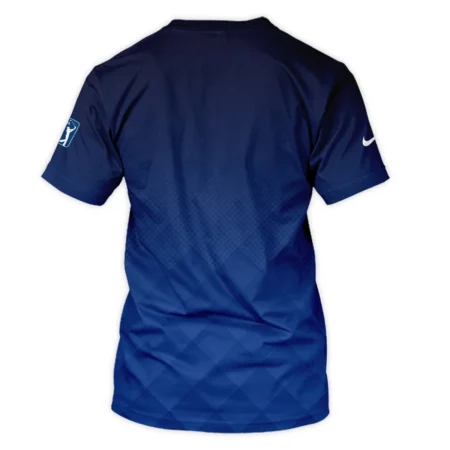 124th U.S. Open Pinehurst Nike Dark Blue Gradient Stripes Pattern Unisex T-Shirt Style Classic T-Shirt