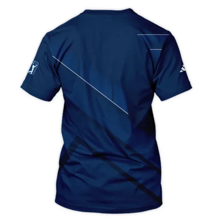 Adidas 124th U.S. Open Pinehurst Blue Gradient With White Straight Line Unisex T-Shirt Style Classic T-Shirt