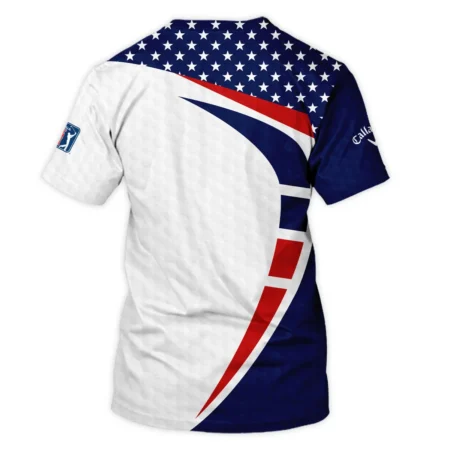 124th U.S. Open Pinehurst Callaway US Flag Blue Red Stars Unisex T-Shirt Style Classic T-Shirt