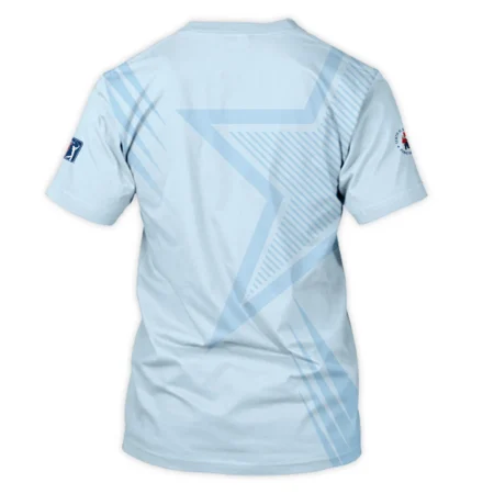 124th U.S. Open Pinehurst Golf Star Line Pattern Light Blue Callaway Unisex T-Shirt Style Classic T-Shirt