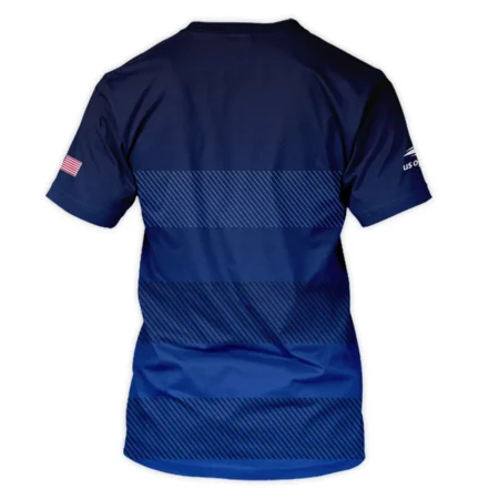 Straight Line Dark Blue Background US Open Tennis Champions Lacoste Unisex T-Shirt Style Classic T-Shirt