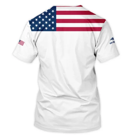 US Open Tennis Champions Lacoste USA Flag White Unisex T-Shirt Style Classic T-Shirt