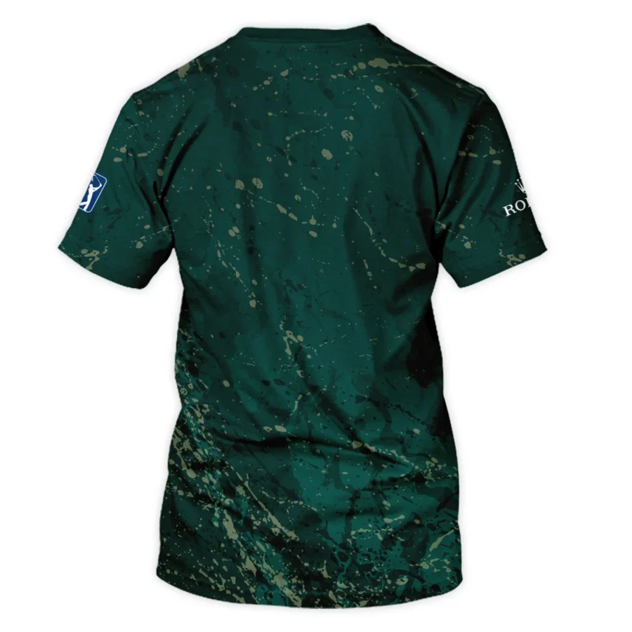 Old Cracked Texture With Gold Splash Paint Masters Tournament Rolex Unisex T-Shirt Style Classic T-Shirt