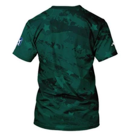 Dark Green Stars Pattern Grunge Background Masters Tournament Adidas Unisex T-Shirt Style Classic T-Shirt