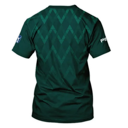 Abstract Dark Green Zigzag Background Masters Tournament Ping Unisex T-Shirt Style Classic T-Shirt