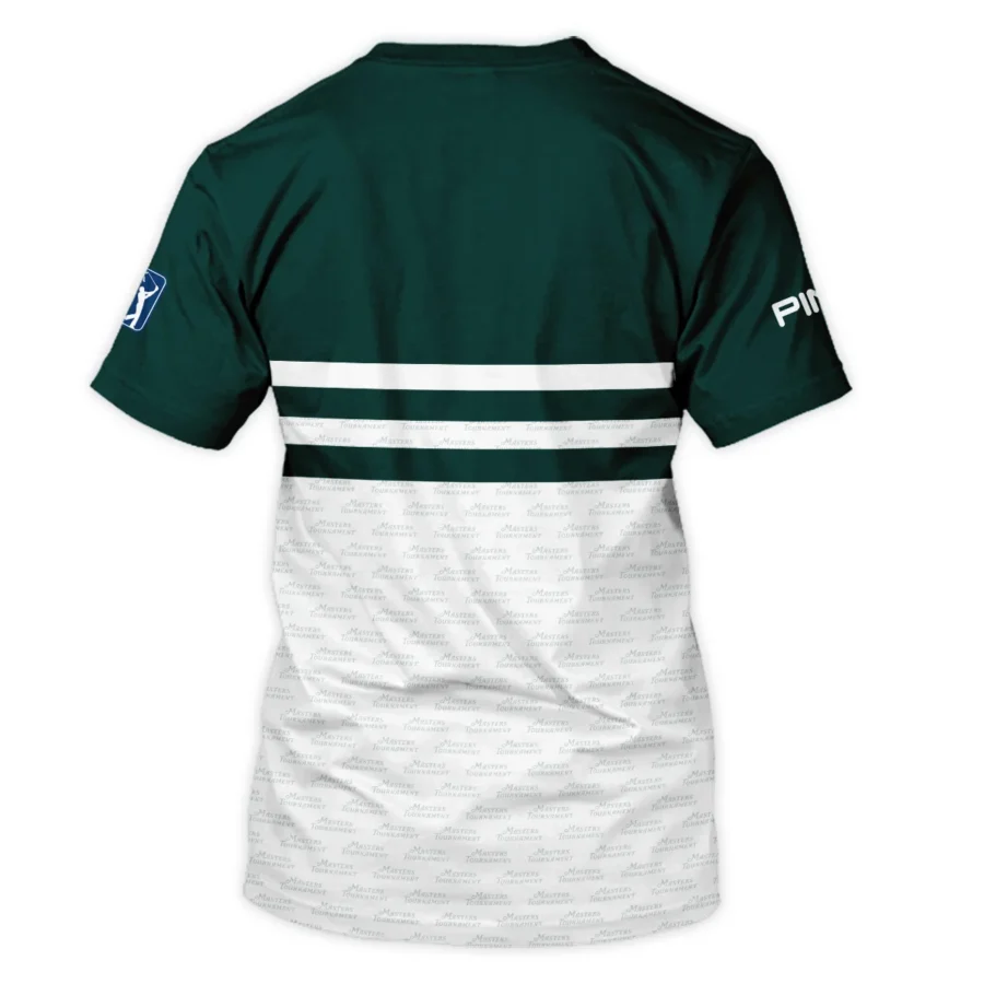 Dark Green Mix White With Logo Pattern Masters Tournament Ping Unisex T-Shirt Style Classic T-Shirt