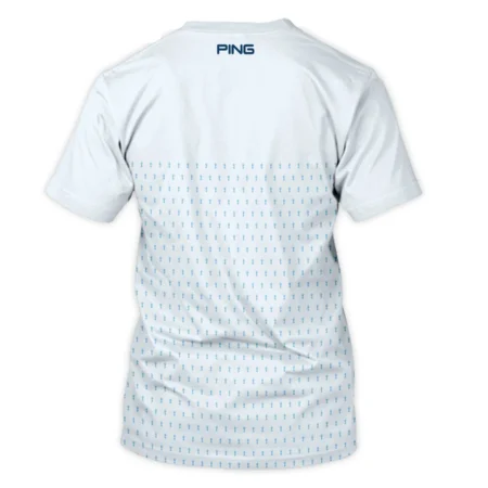 U.S Open Trophy Pattern Light Blue 124th U.S. Open Pinehurst Ping Unisex T-Shirt Style Classic T-Shirt