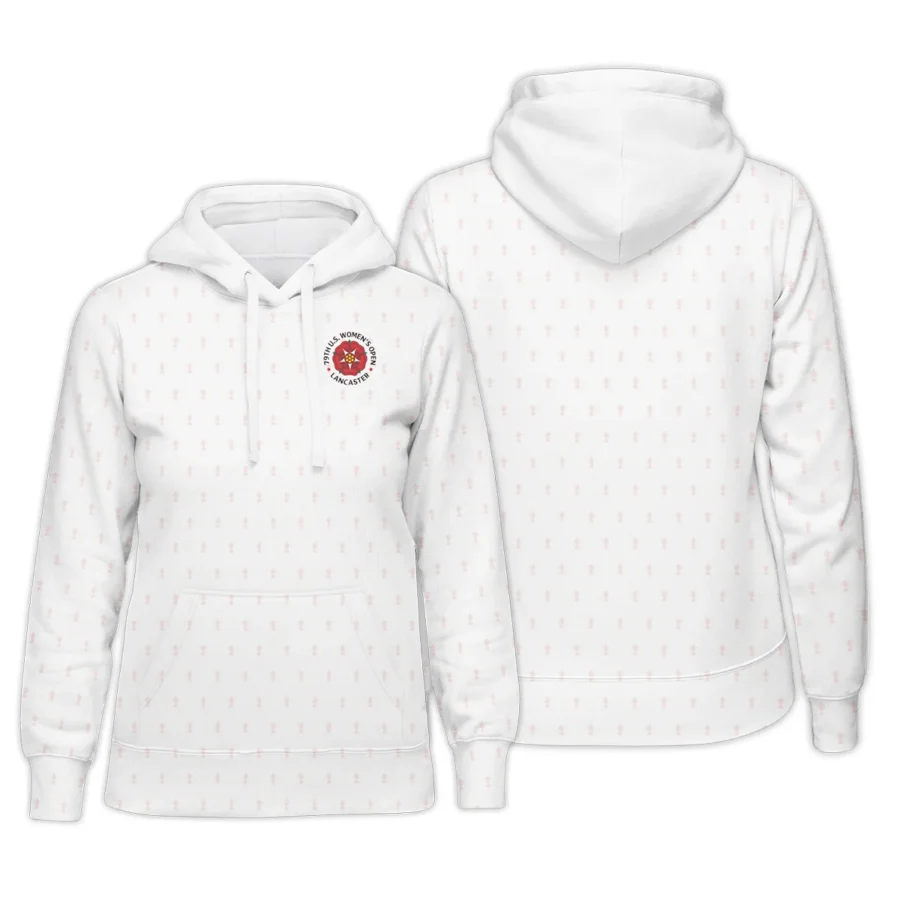 79th U.S. Women’s Open Lancaster Pattern Cup White Hoodie Shirt Pink Color All Over Print Hoodie Shirt