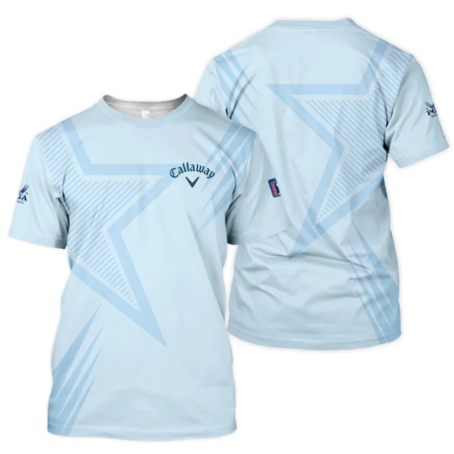 2024 PGA Championship Valhalla Golf Star Line Pattern Light Blue Callaway Unisex T-Shirt Style Classic T-Shirt