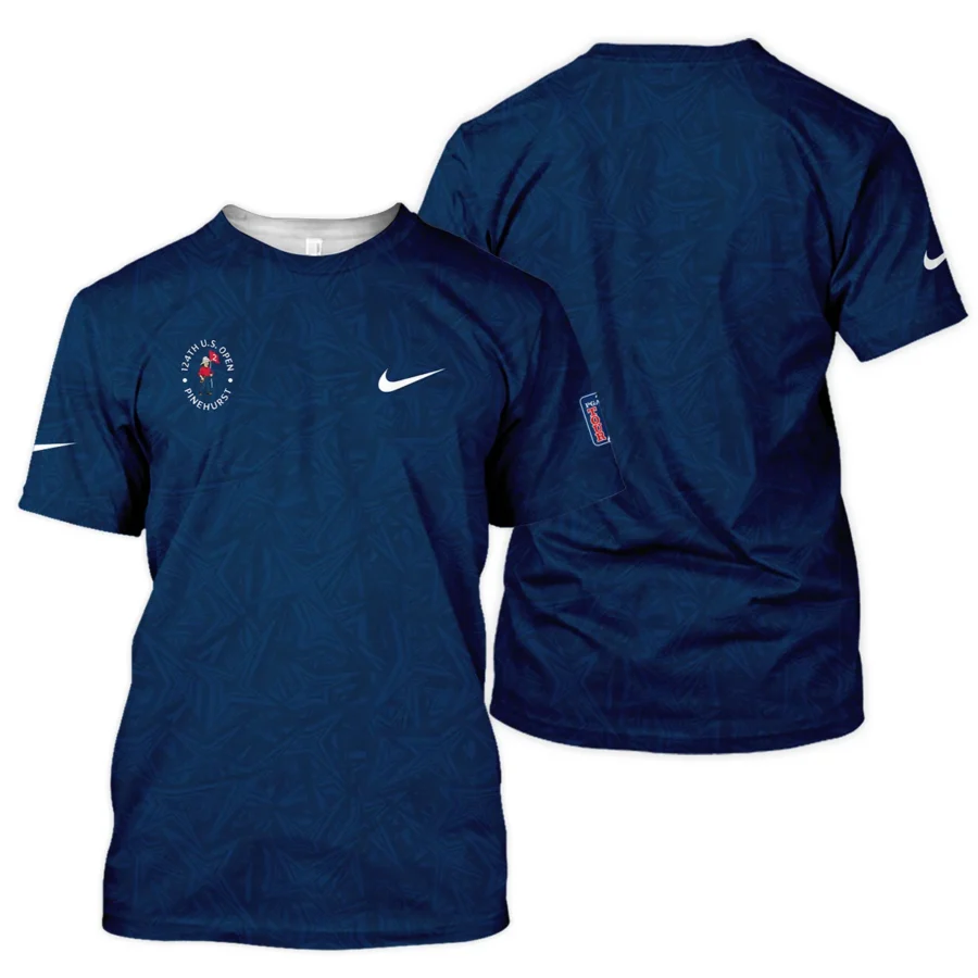 Nike 124th U.S. Open Pinehurst Stars Gradient Pattern Dark Blue Unisex T-Shirt Style Classic T-Shirt