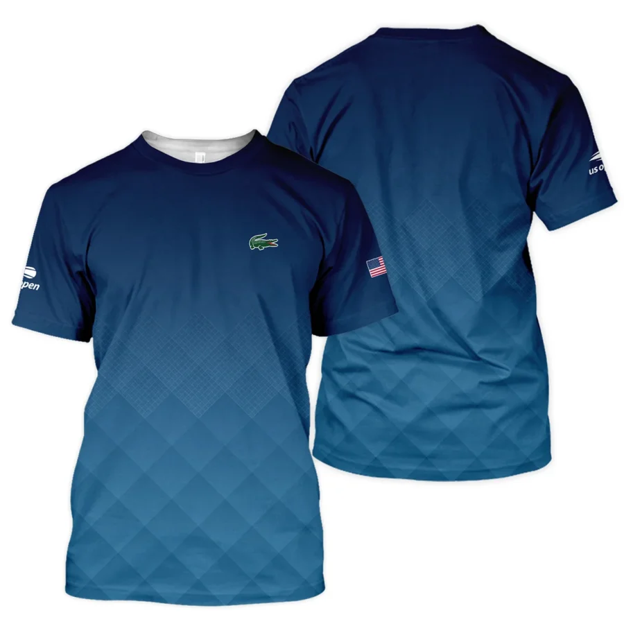 Lacoste Blue Abstract Background US Open Tennis Champions Unisex T-Shirt Style Classic T-Shirt