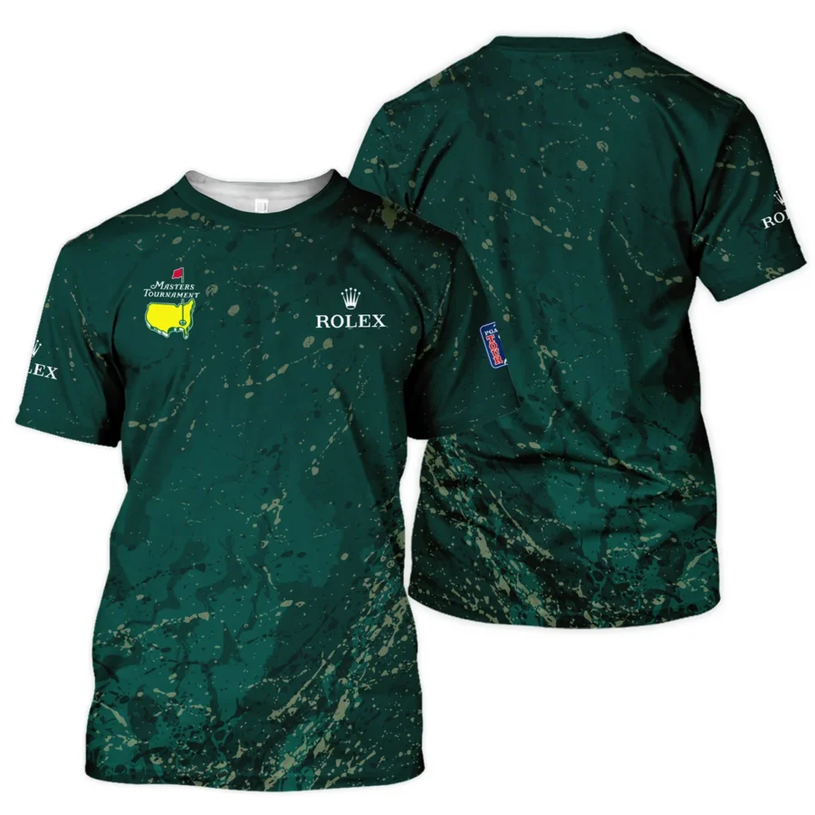 Old Cracked Texture With Gold Splash Paint Masters Tournament Rolex Unisex T-Shirt Style Classic T-Shirt