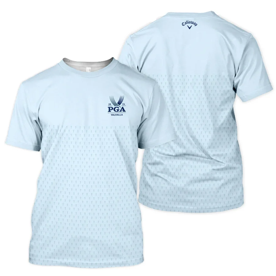 PGA Trophy Pattern Light Blue 2024 PGA Championship Valhalla Callaway Unisex T-Shirt Style Classic T-Shirt