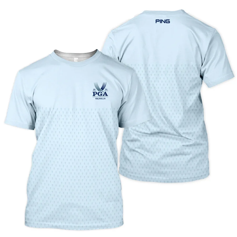 PGA Trophy Pattern Light Blue 2024 PGA Championship Valhalla Ping Unisex T-Shirt Style Classic T-Shirt