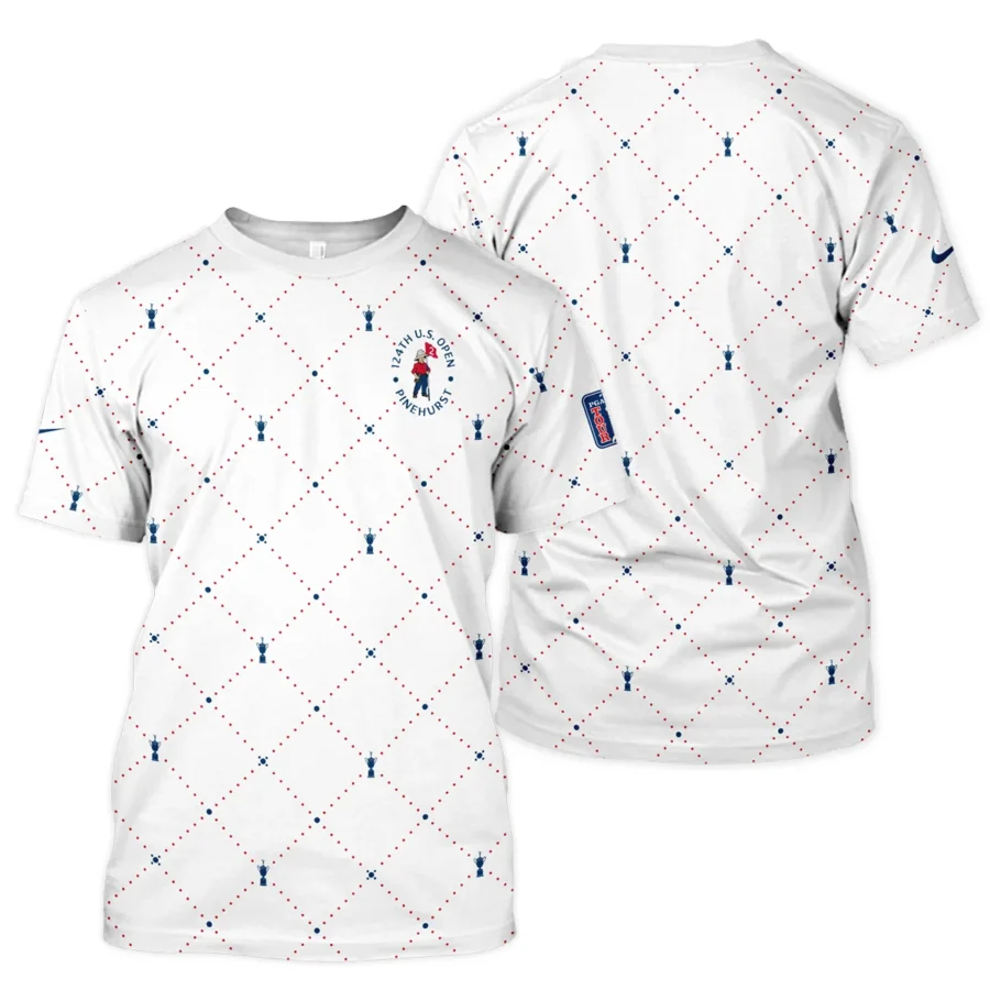 Argyle Pattern With Cup 124th U.S. Open Pinehurst Nike Unisex T-Shirt Style Classic T-Shirt