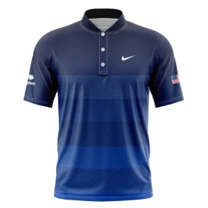 Straight Line Dark Blue Background US Open Tennis Champions Ralph Lauren Polo Shirt Style Classic Polo Shirt For Men