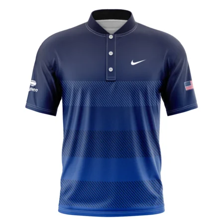 Straight Line Dark Blue Background US Open Tennis Champions Nike Polo Shirt Style Classic Polo Shirt For Men