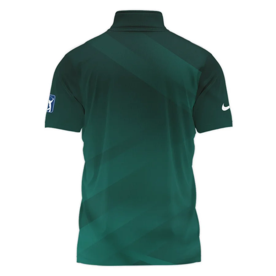 Masters Tournament Dark Green Gradient Golf Sport Nike Style Classic, Short Sleeve Polo Shirts Quarter-Zip Casual Slim Fit Mock Neck Basic