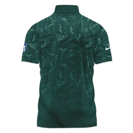 Dark Green Background Masters Tournament Nike Style Classic, Short Sleeve Polo Shirts Quarter-Zip Casual Slim Fit Mock Neck Basic