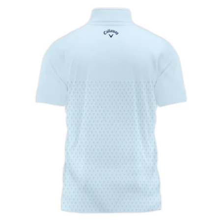 PGA Trophy Pattern Light Blue 2024 PGA Championship Valhalla Callaway Style Classic, Short Sleeve Polo Shirts Quarter-Zip