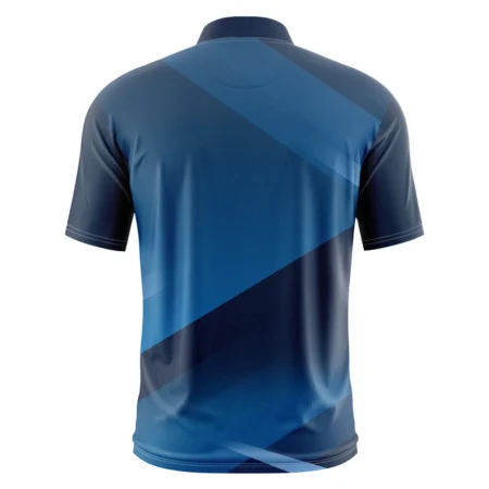 US Open Tennis Champions Dark Blue Background Under Armour Short Sleeve Round Neck Polo Shirts