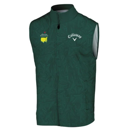 Stars Dark Green Abstract Sport Masters Tournament Callaway Sleeveless Jacket Style Classic Sleeveless Jacket